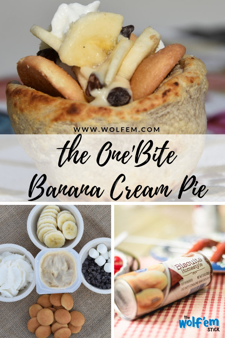 Tasty Campfire Treat:  One Bite Banana Cream Pie