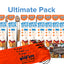 ULTIMATE FUN PACK includes 8 Wolf'em Sticks, 4 Carry bags and Cookbook