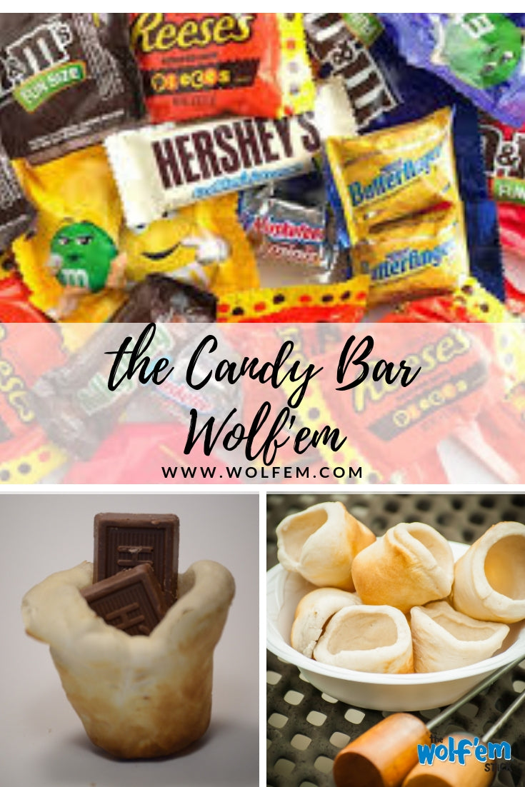 Candy bar Wolf'em biscuit cup