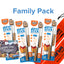 FAMILY PACK includes 4 Wolf'em Sticks®, 2 Carry Bags and FREE Cookbook