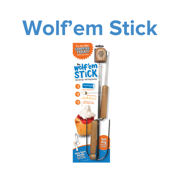 Wolf 'em Sticks® Ultimate hot dog, marshmallow and biscuit roaster