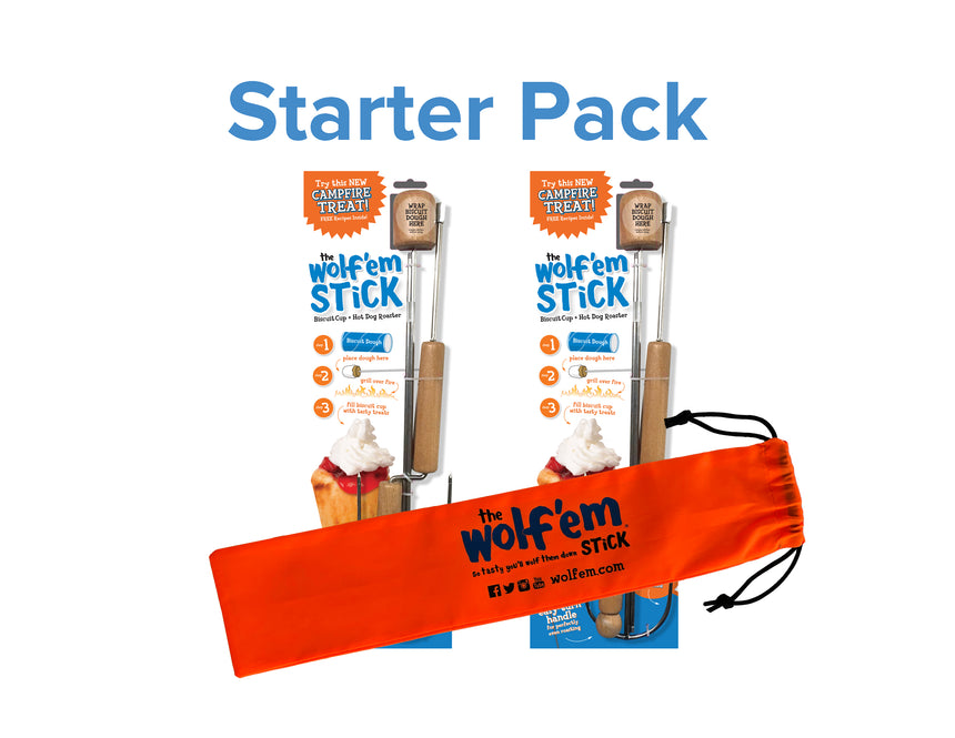 STARTER PACK with TWO Wolf'em Sticks® PLUS Carry Bag